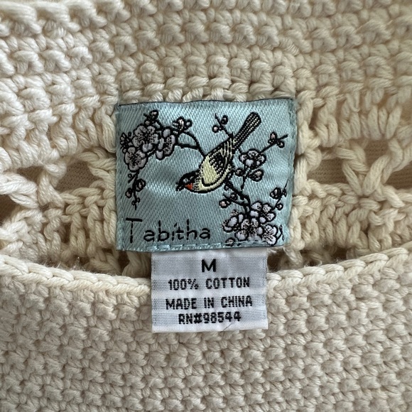 Tabitha by Anthropologie Cream Crochet Sleeveless Dress - Picture 2 of 10